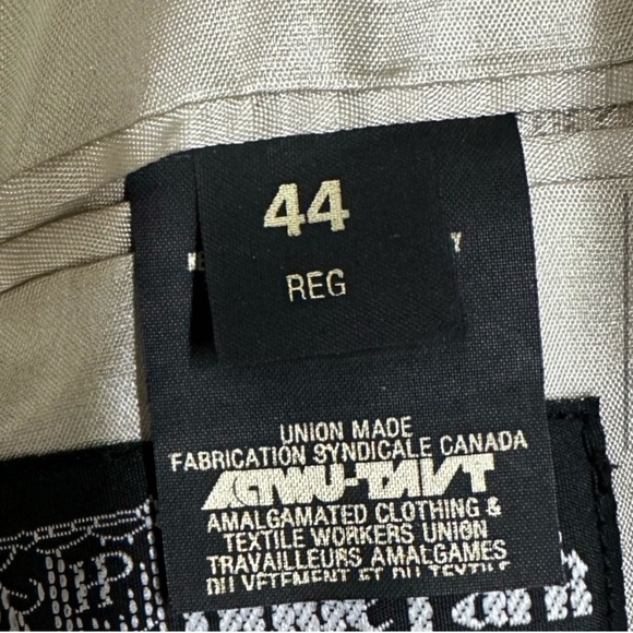 Vintage Hyde Park Tan Faux Suede Blazer 44R - Picture 5 of 14